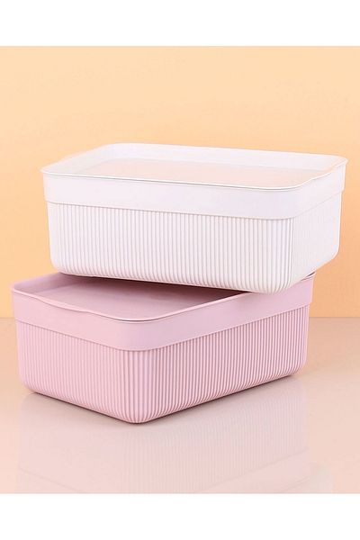 Fİ HOME Food container striped model 2.7L organizer box 1 piece