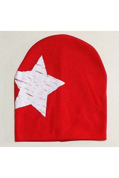nc gift Single Star Fan Baby Kids Double Layer Beanie