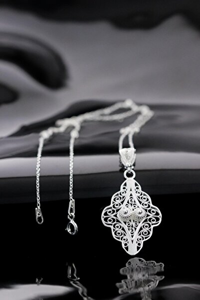 Sahra Gümüş Kişniş Model 925 Ayar Telkari Gümüş Kolye Ucu