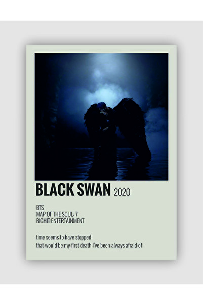fırsatlar diyarı BTS Black Swan K-pop Duvar Posteri - Duvar Dekoru - Kalın Kağıt - Çerçevesiz