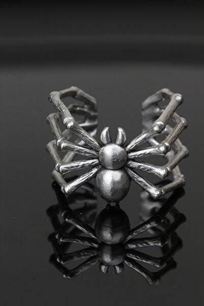 depozoom Ayarlanabilir Alyans Yüzük Antik Oksit Gümüş Kaplama yüzük