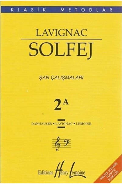 Genel Markalar 030-pmem3850 Lavignac Klasik Metodlar Solfej 2a