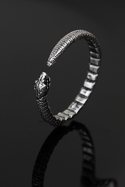 Genel Markalar Ayarlanabilir Alyans Yüzük Antik Oksit Gümüş Kaplama yüzük