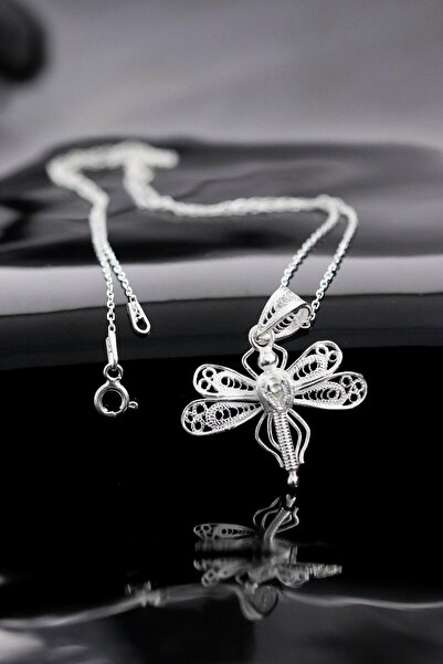 Sahra Gümüş Yusufçuk Model 925 Ayar Telkari Gümüş Kolye Ucu