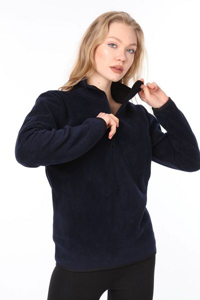 Vio Belle Women's Half Zipper Fleece Jacket