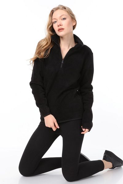 Vio Belle Women's Half Zipper Fleece Jacket