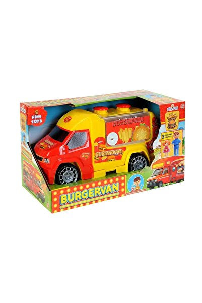 King Toys شاحنة بورجرفان مع ملحقاتها المعبأة في صناديق