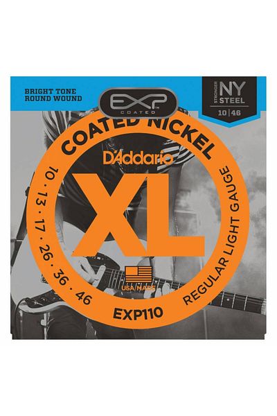 Daddario Exp110 Επικαλυμμένο Σετ Ελαφρύ Σύρμα Ηλεκτρικής Κιθάρας 010-046