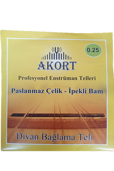 Genel Markalar Divan Saz Teli Paslanmaz 0.25 Bam Bamlı