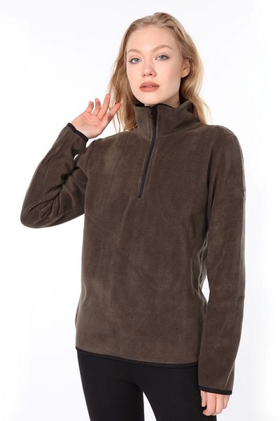 Vio Belle Women's Half Zipper Fleece Jacket