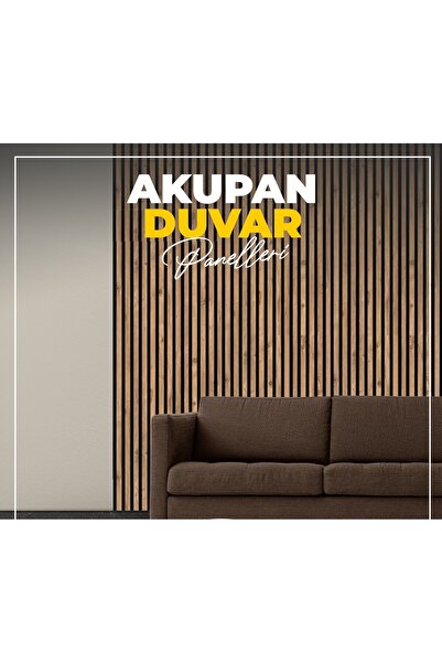 ATS YAPI AKUSTİK 12 Adet Kendinden Yapışkanlı Ahşap Çıta 120 Cm - Atlantik Çam
