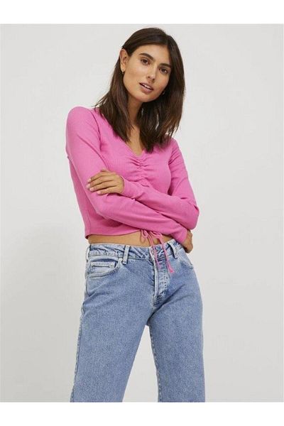 JJXX Дамски суитшърт FENJA STR LS RIB CROP 12232558