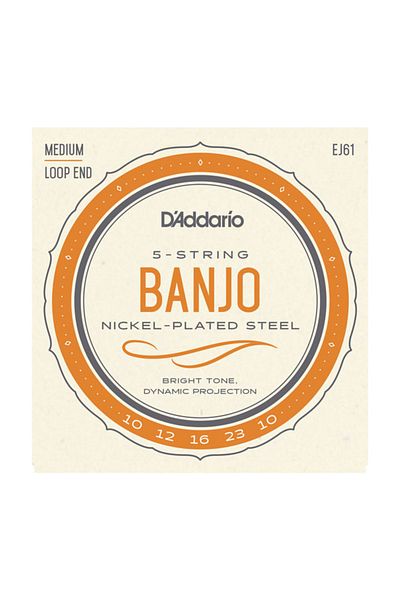 Daddario Ej61 Σύρμα μεσαίου σετ 5 χορδών Σύρμα Banjo 010-023