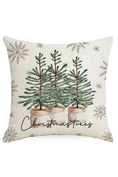tarzınısec Pernă decorativă cu fermoar cu tema de Anul Nou (45*45CM) Model21