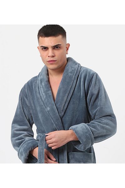 Nuşa Ανδρική ρόμπα Şalyaka Raschel Thick