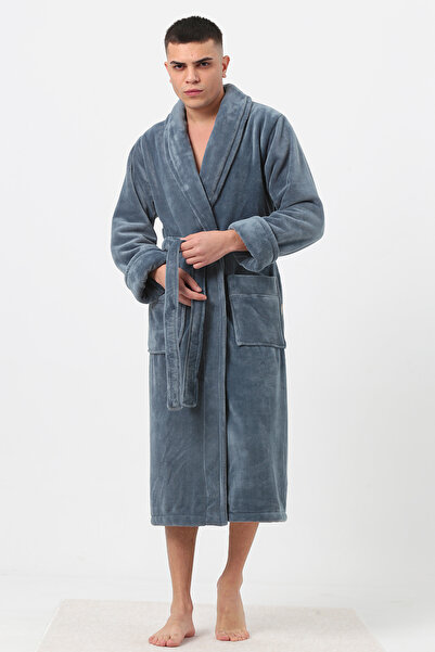 Nuşa Şalyaka Raşel Kalın Erkek Sabahlık