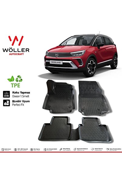 wöller Opel Crossland Paspas 2017 Sonrası 3d Havuzlu Wöller Paspas