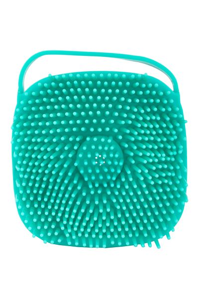 Tikatti Silicone Body Massage and Cleansing Brush with Chamber Green
