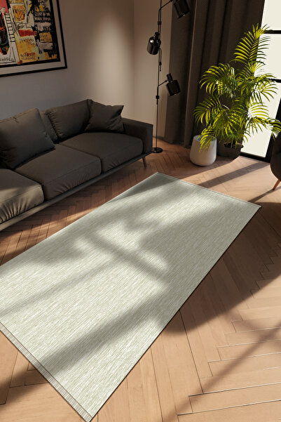 10 Post Online Modern Su Yeşili Dijital Baskı Halı Kaydırmaz İnce Yıkanabilir