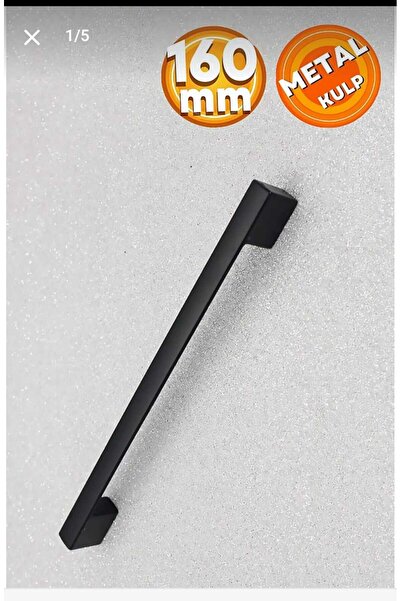 sehrimanoglu Metal 160 Mm Mat Siyah Köprü Modern Lüks Mobilya Dolap Çekmece K...