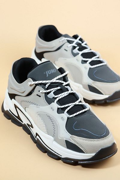 Jump 29085 Unisex GREY Black Orthopedics Daily Sneaker Pantofi sport de mers pe jos
