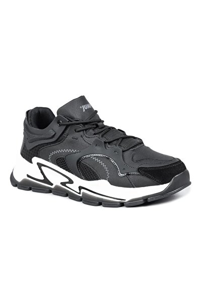 Jump 29085 Unisex Μαύρο Λευκό Orthopedics Daily Sneaker Walking Sports Shoes