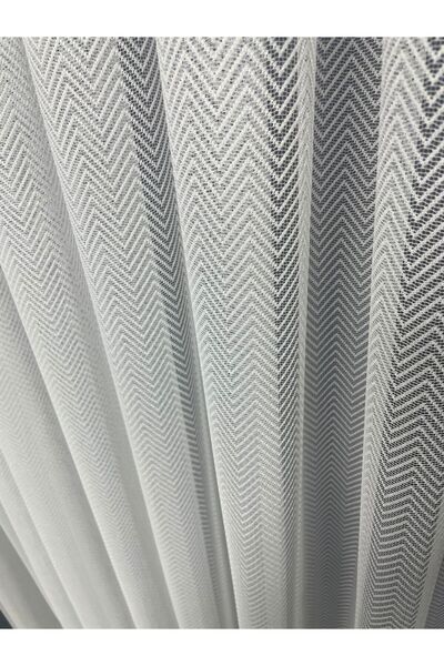 Cortibo Butterfly Knitted Pattern 1 in 2 Sparse Pleated Tulle Curtain