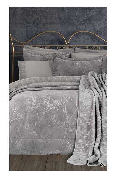 Özdilek Gray 16 Piece Dowry Bridal Set Branch