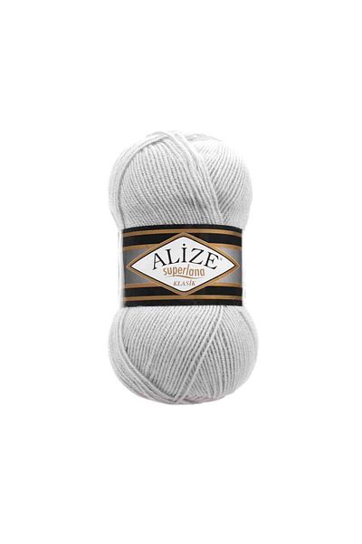 Alize Superlana Classic 698 Moonlight Vest Cardigan Sweater Yarn 25% Wool 100 Gr 280 Meters