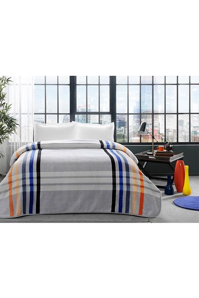 Taç Vera Gray Single Blanket Set