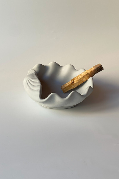 sin istanbul Shell Palo Santo Tütsülük Mumluk Gri