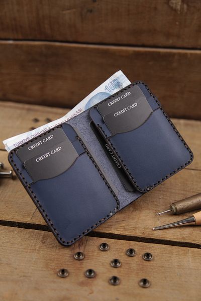 New Coast Leather 1900's Γνήσιο δέρμα Χειροποίητο Μινιμαλιστικό Ανδρικό Πορτοφόλι