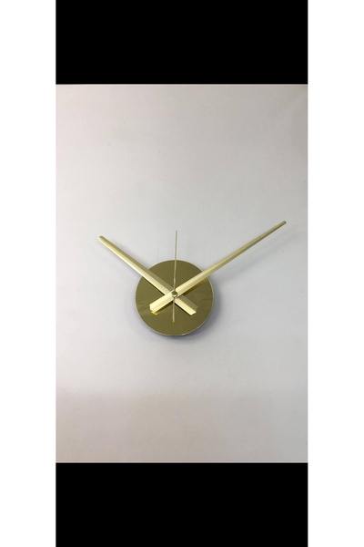 Otantik 3D DIY Sticker Duvar Saati Yedek Mekanizma Komple Orta Göbek Altın Ayna Pleksi