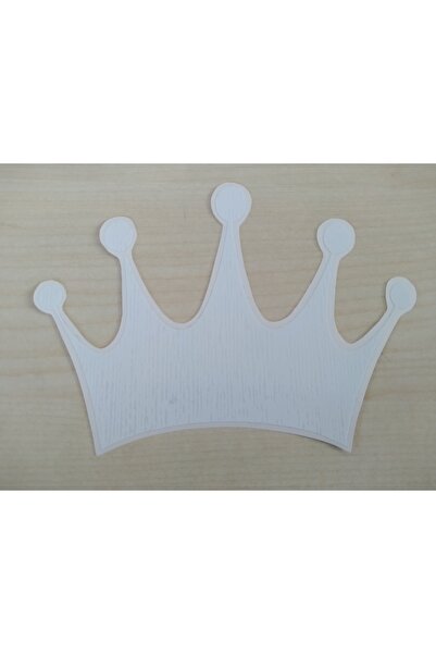 Yerli Kral Tacı Sticker Beyaz 13,5x9,5cm (2ADET FİYATI) King Sticker, Kral Tacı Etiketi Çıkartması