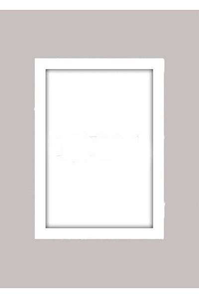 AS TİCARET Rama Puzzle 22 Mm PVC cu Sticla 34x96 Cm Alb