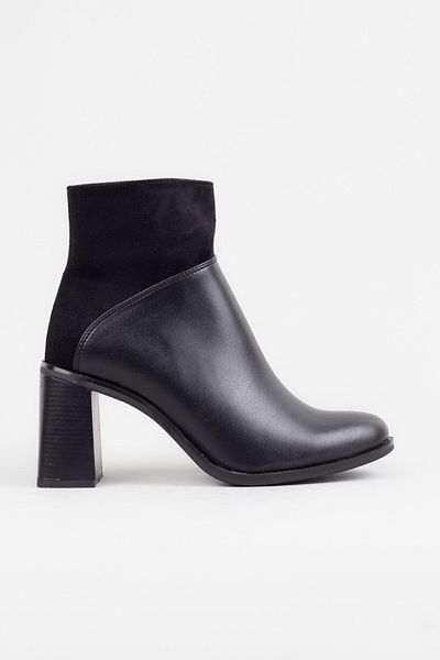 Adım Adım Women's Black Low Heeled Elastic Boots