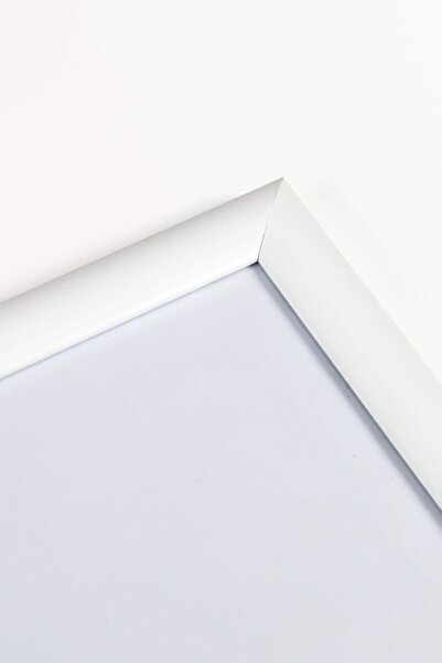 AS TİCARET A4 Frame White Unbreakable PVC Glass 21x30 Certificate Diploma Document for Photo 002