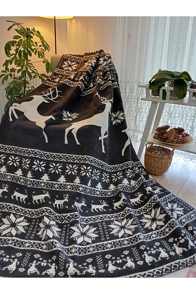 stay with love Single Blanket Black-White 150*200cm Mother's Day Gift