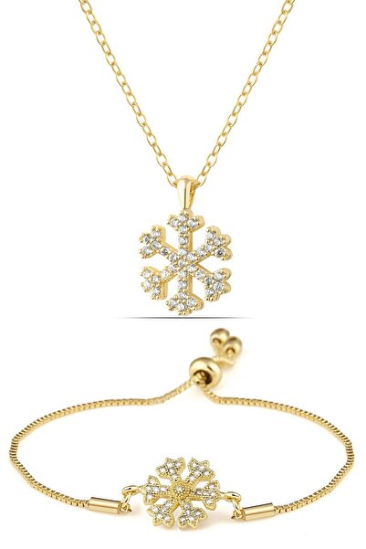 Duke Nickle Dmbk1003 نموذج مجموعة قلادة سوار ندفة الثلج