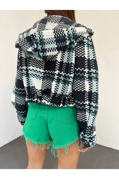 lika boutique Kapüşonlu Polar Ceket