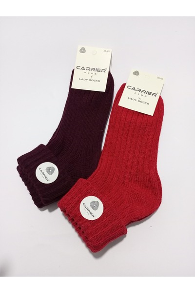 Design Socks مجموعة جوارب صوفية نسائية مكونة من قطعتين