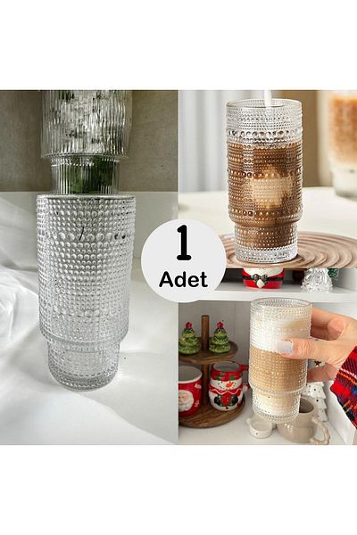 MİMOZA PARK 1 PIECE 320 ML BEAD EMBROIDERED ORIGAMI CUP PINTEREST PRESENTATION CUP