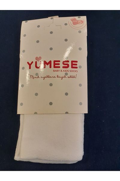 Yümese Çorap YÜMESE бели момичешки обикновени непрозрачни чорапогащи
