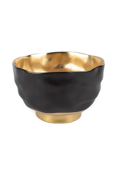Mikasa Moor Black Gold Porcelain Bowl 20x13cm