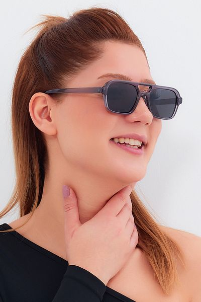 Nilu Moda نظارات شمسية للجنسين بجسر مزدوج