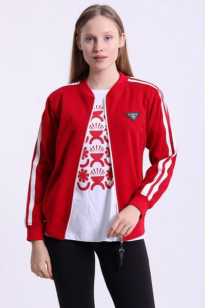WESTBRAND Stripe Detailed College Jacket