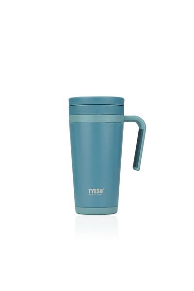 Tyeso Business Mug Vacuum Tea Brewing and Coffee Cup 500 ML Blue