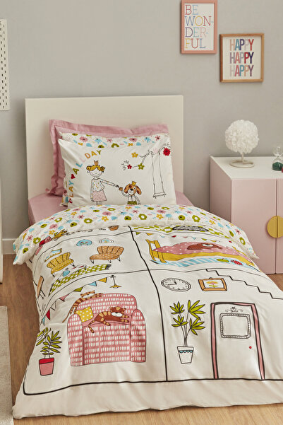 Karaca Home Set cuvertură de pilota 100% bumbac single Young Play Home (montat)