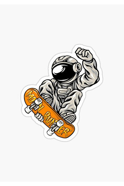 MegaSticker سيارة رائد فضاء، دراجة نارية، خوذة، كمبيوتر محمول، ملصق زجاجي 13x...