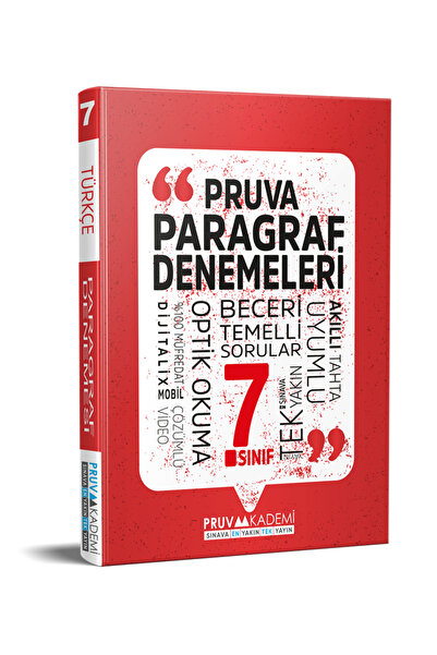 Pruva Akademi 2024  7. SINIF PARAGRAF DENEMELERİ 240 soru